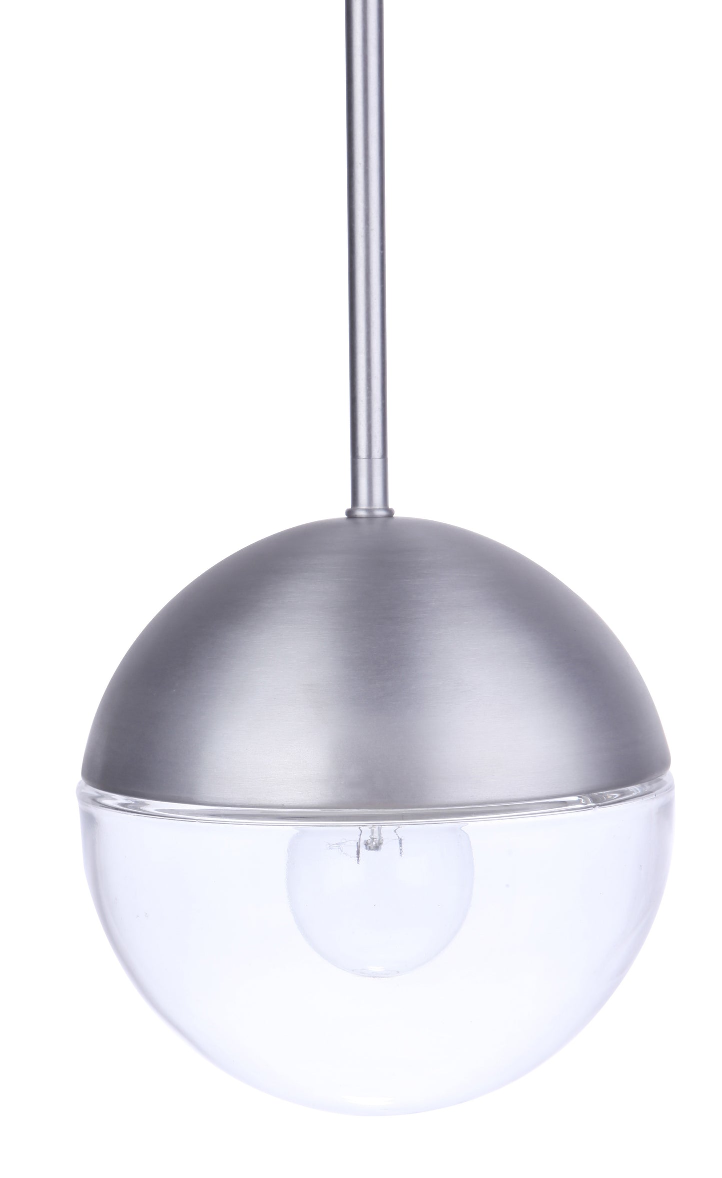 ZA3411-SA - Evie 1 Light 7.5" Wide Outdoor Pendant - Satin Aluminum