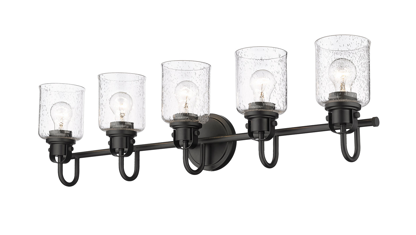 340-5V-MB - Kinsley 5 Light 35" Vanity - Matte Black
