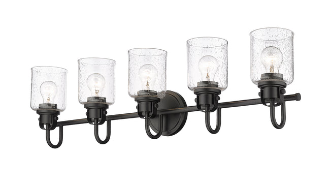 340-5V-MB - Kinsley 5 Light 35" Vanity - Matte Black