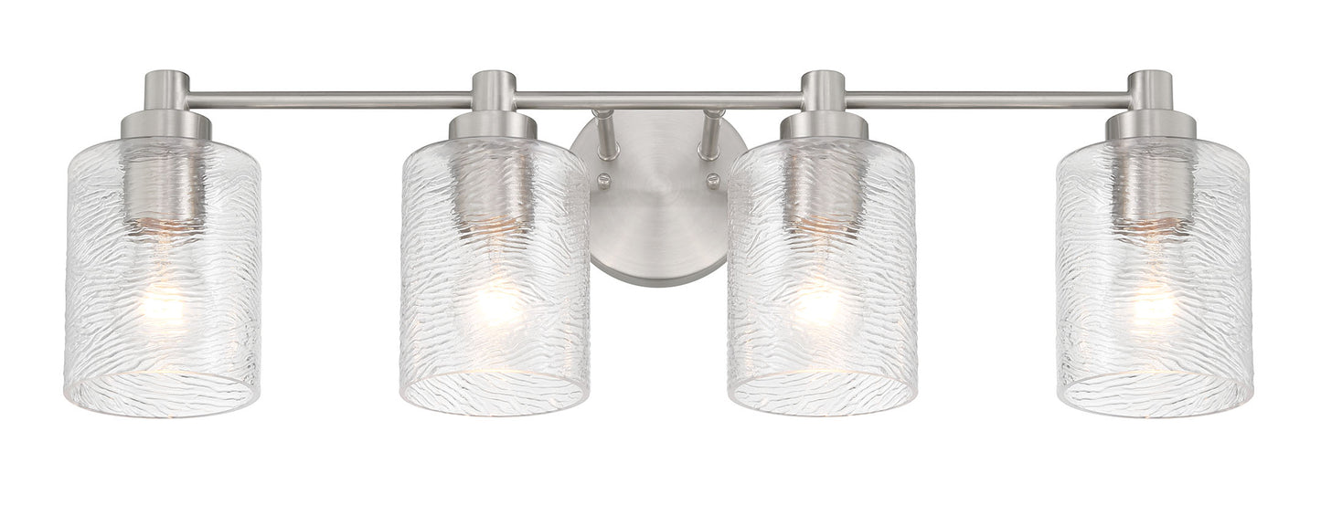 60204-BNK - Lyndsey 4 Light 28" Wide Vanity Light - Brushed Nickel