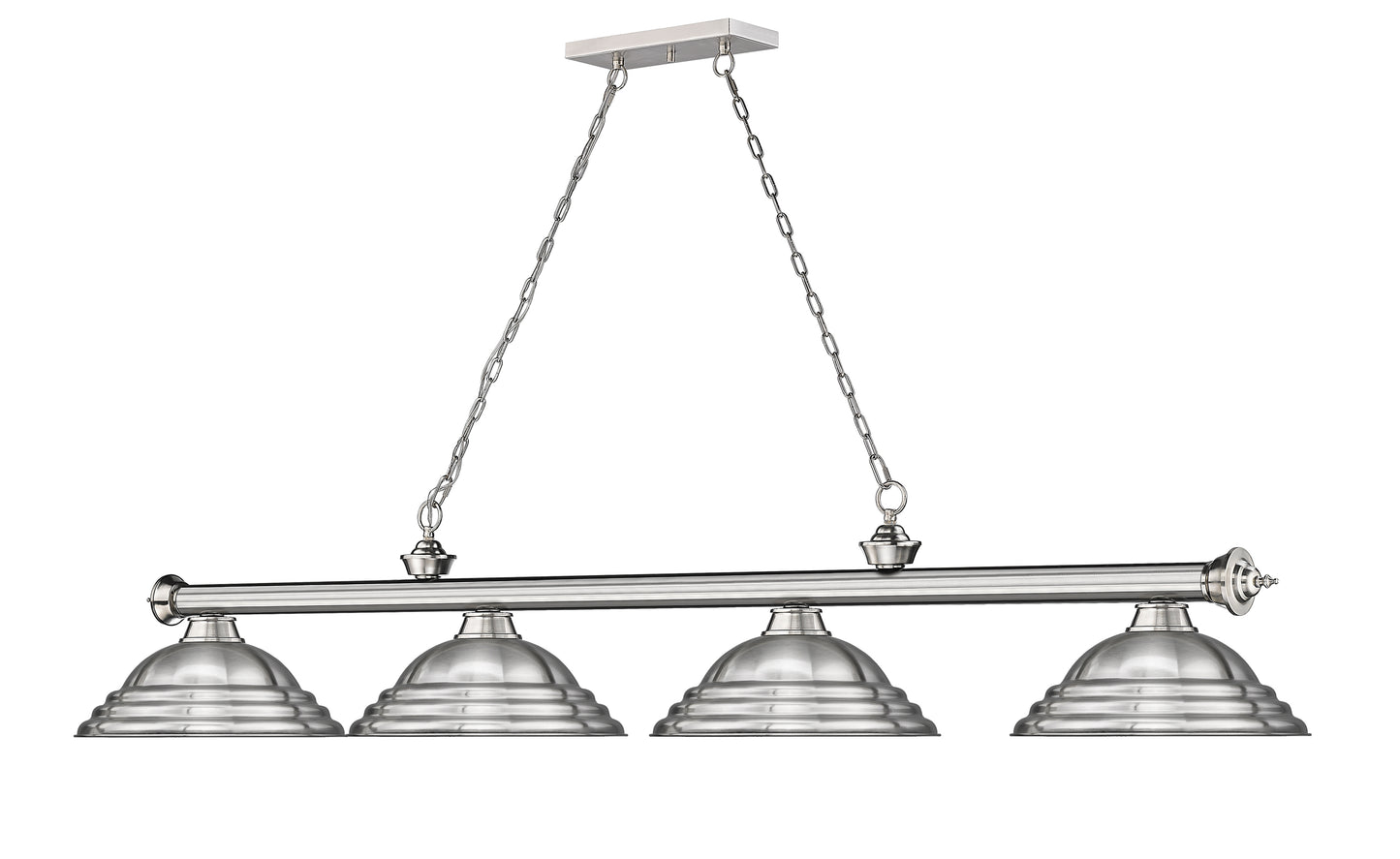 2306-4BN-SBN - Cordon 4 Light 82" Billiard - Brushed Nickel