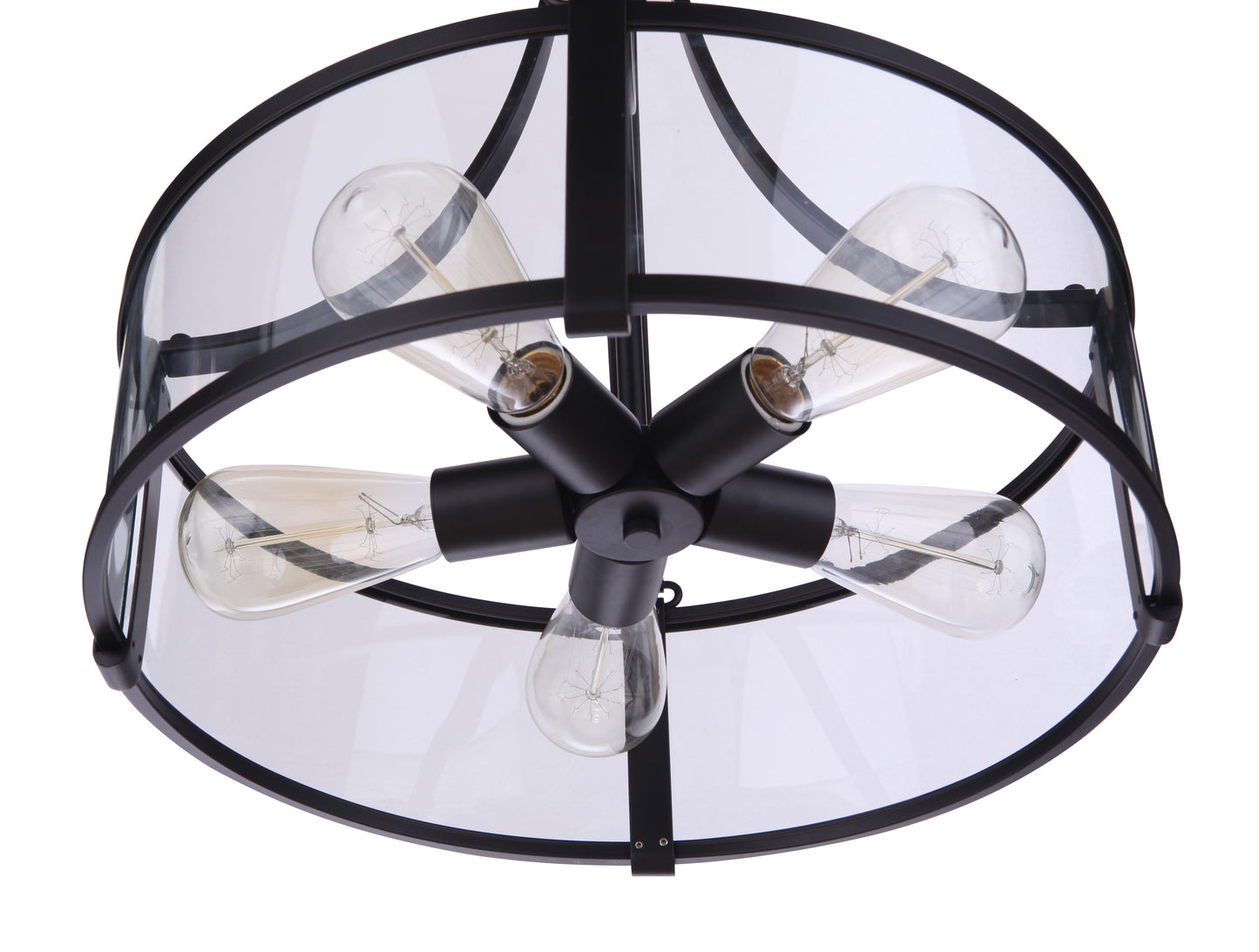 55395-FB - Elliot 5 Light 16" Wide Pendant - Flat Black