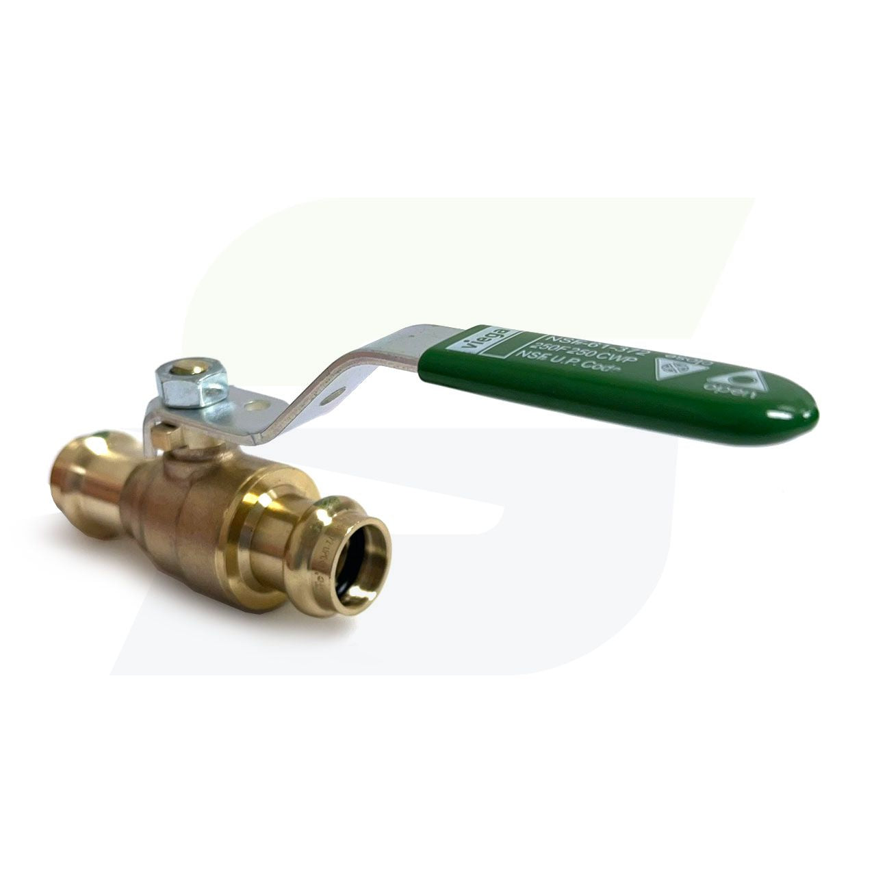 79920 - Viega 79920 – 1/2" ProPress Full Port Ball Valve, Zero-Lead Bronze, Smart Connect