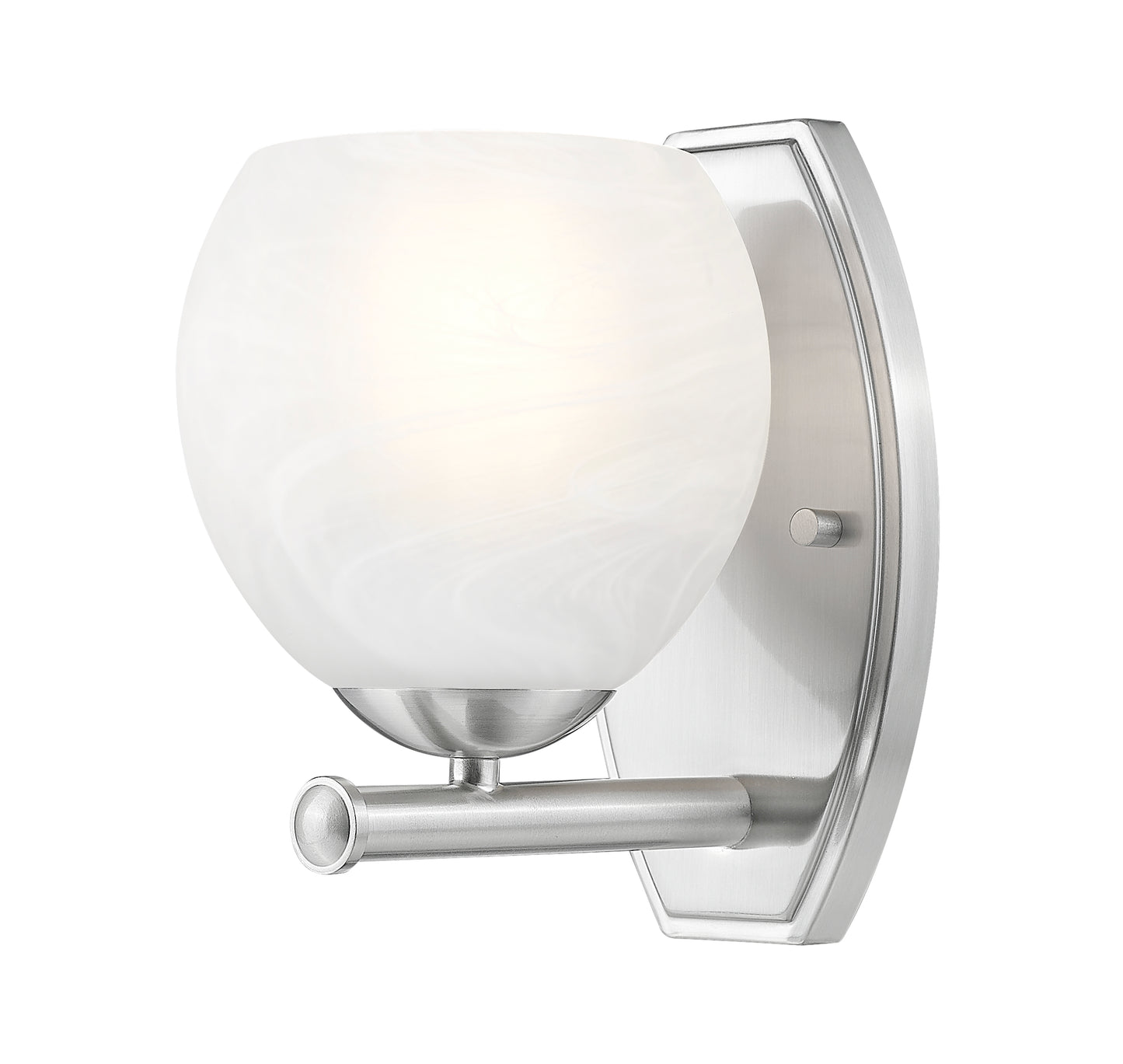 1963-1S-BN - Colette 1 Light Wall 9" Sconce - Brushed Nickel