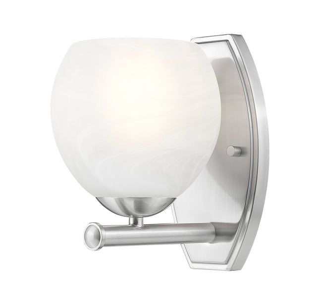 1963-1S-BN - Colette 1 Light Wall 9" Sconce - Brushed Nickel