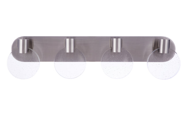 15130BNK-LED - Glisten 4 Light 30" Wide LED Vanity Light - Brushed Nickel