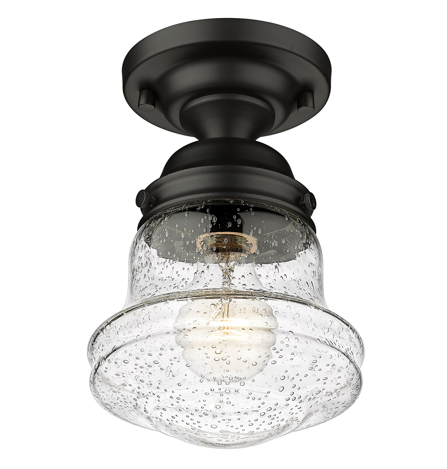 736F1-MB - Vaughn 1 Light Flush 6" Mount - Matte Black