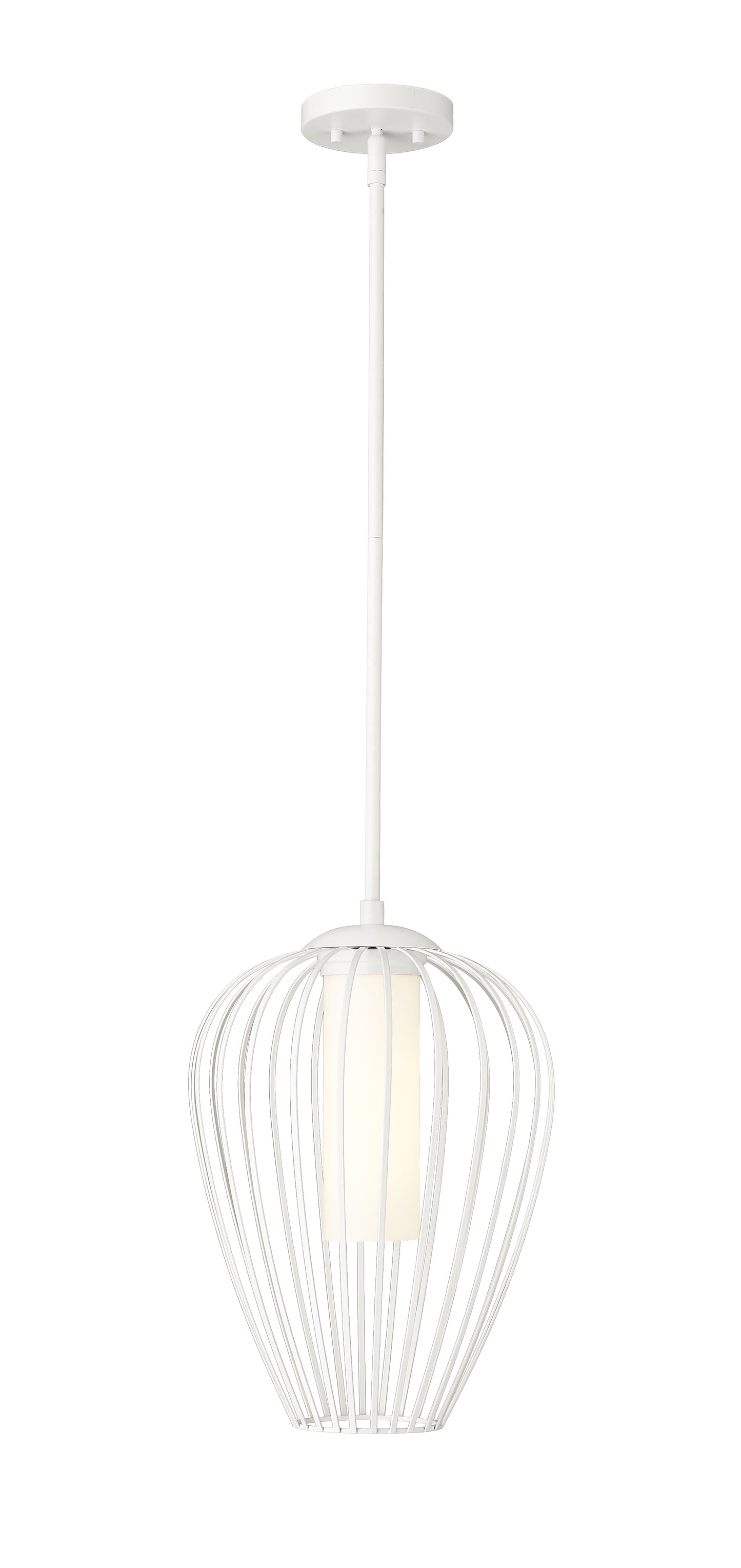 7507-12TW - Savanti 1 Light 12" Pendant - Tundra White