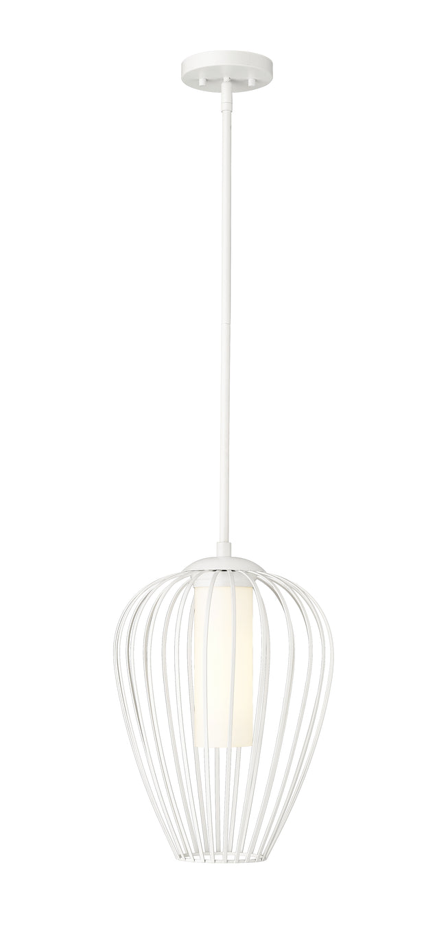 7507-12TW - Savanti 1 Light 12" Pendant - Tundra White