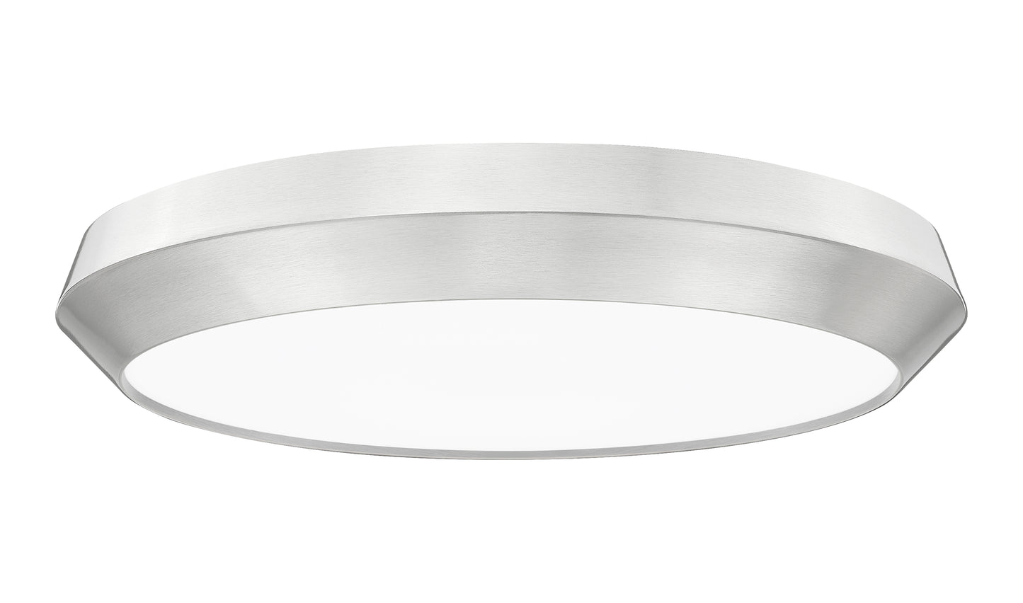 7701F20-BN-LED - Quasars 1 Light Flush 20" Mount - Brushed Nickel