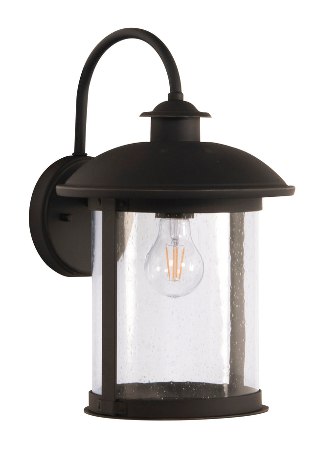 ZA3214-DBG - O'Fallon 1 Light 15" High Outdoor Wall Lantern - Dark Bronze Gilded