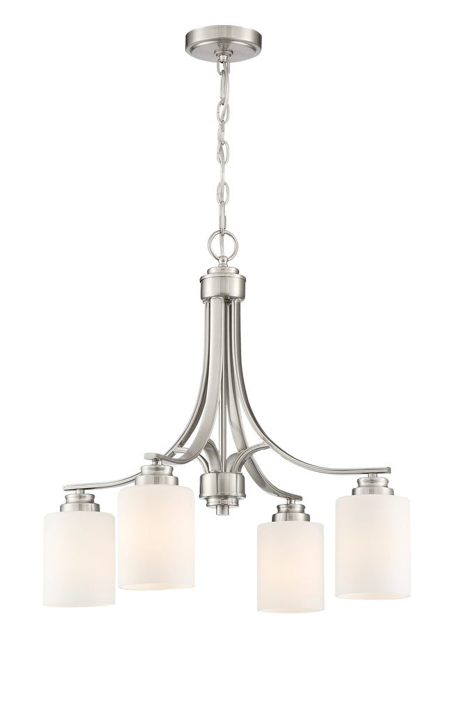 50524-BNK-WG - Bolden 4 Light 23" Wide Chandelier - Brushed Nickel