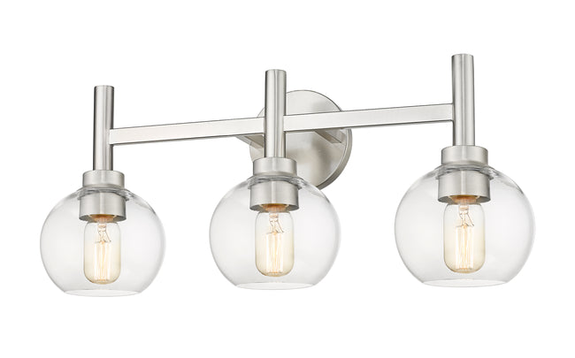 7502-3V-BN - Sutton 3 Light 24" Vanity - Brushed Nickel