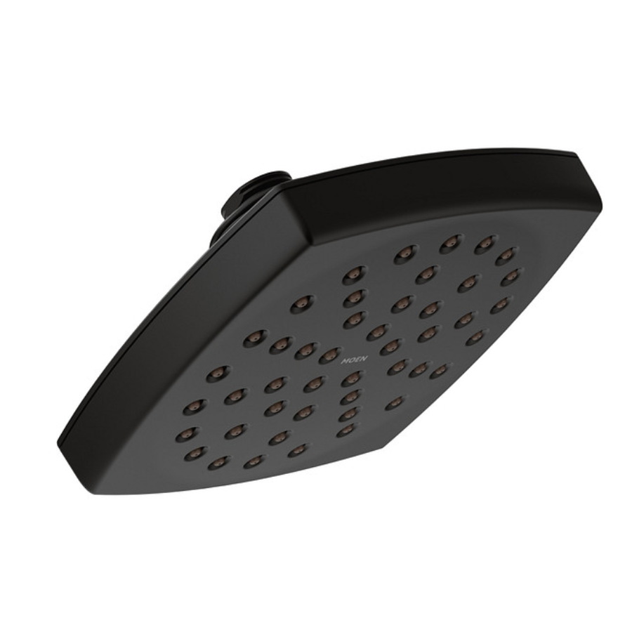 S6365EPBL - Moen One-Function 6" Diameter Spray Head Eco-Performance Rainshower - Matte Black
