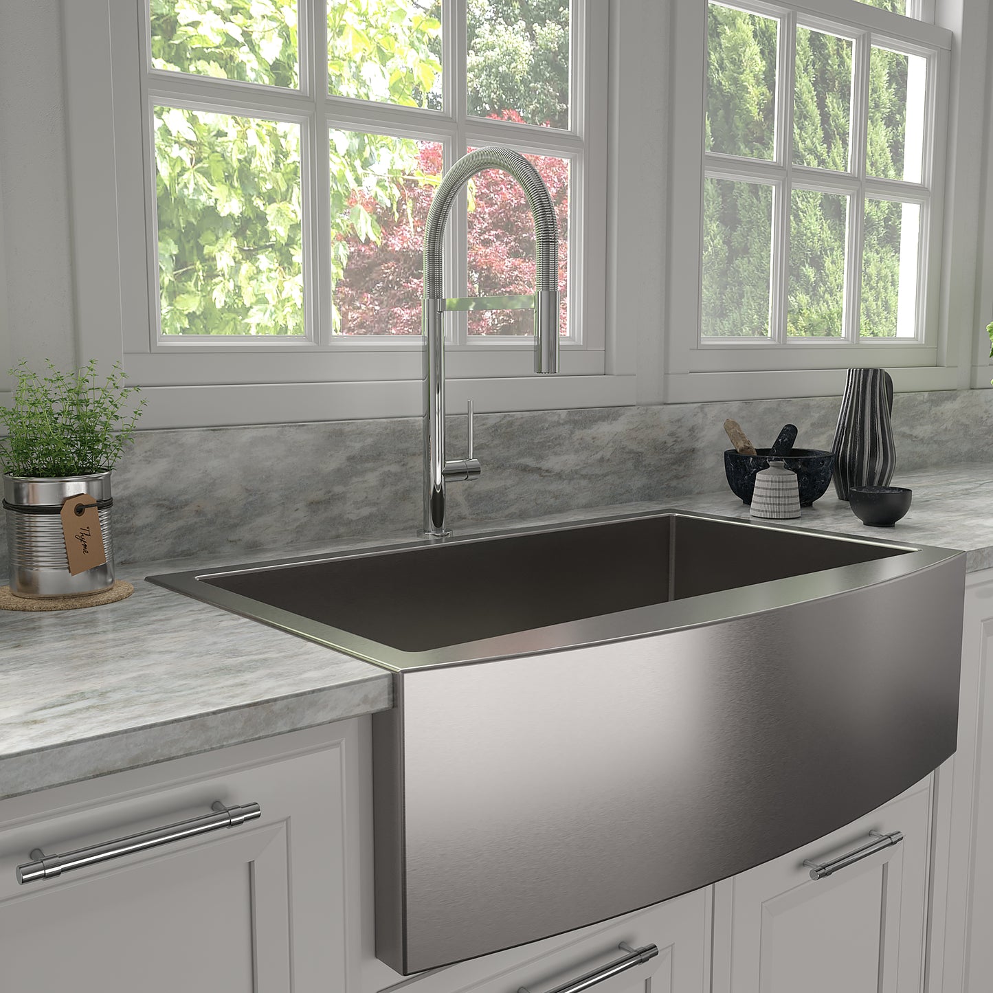 INC-KF-CH - Incline Kitchen Faucet in Chrome