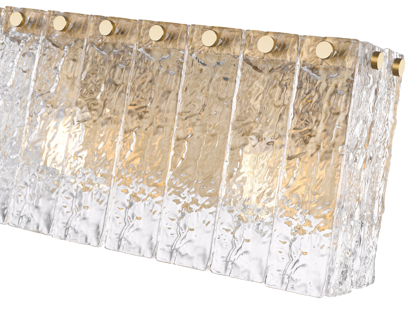 1943-2V-MGLD - Glacier 2 Light 15" Vanity - Modern Gold