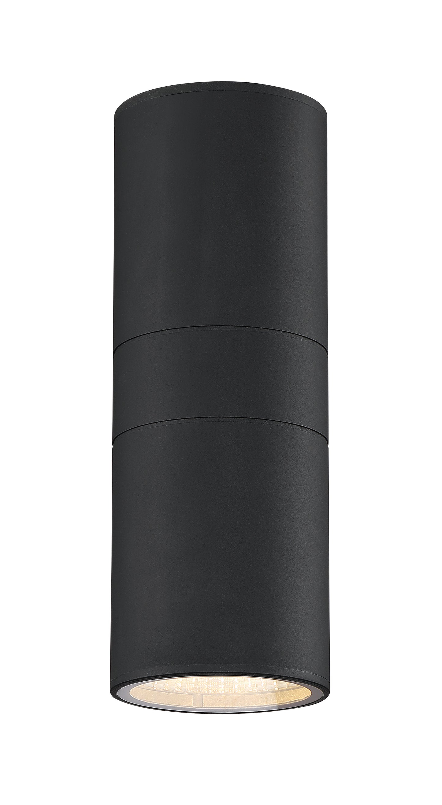 ZA2120-TB-LED - Pillar 2 Light 11.88" High Outdoor Wall Lantern - Textured Black