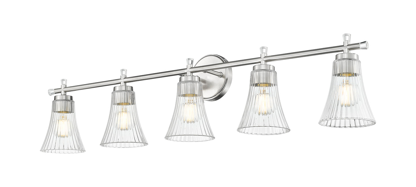7519-5V-BN - Belle 5 Light 42" Vanity - Brushed Nickel
