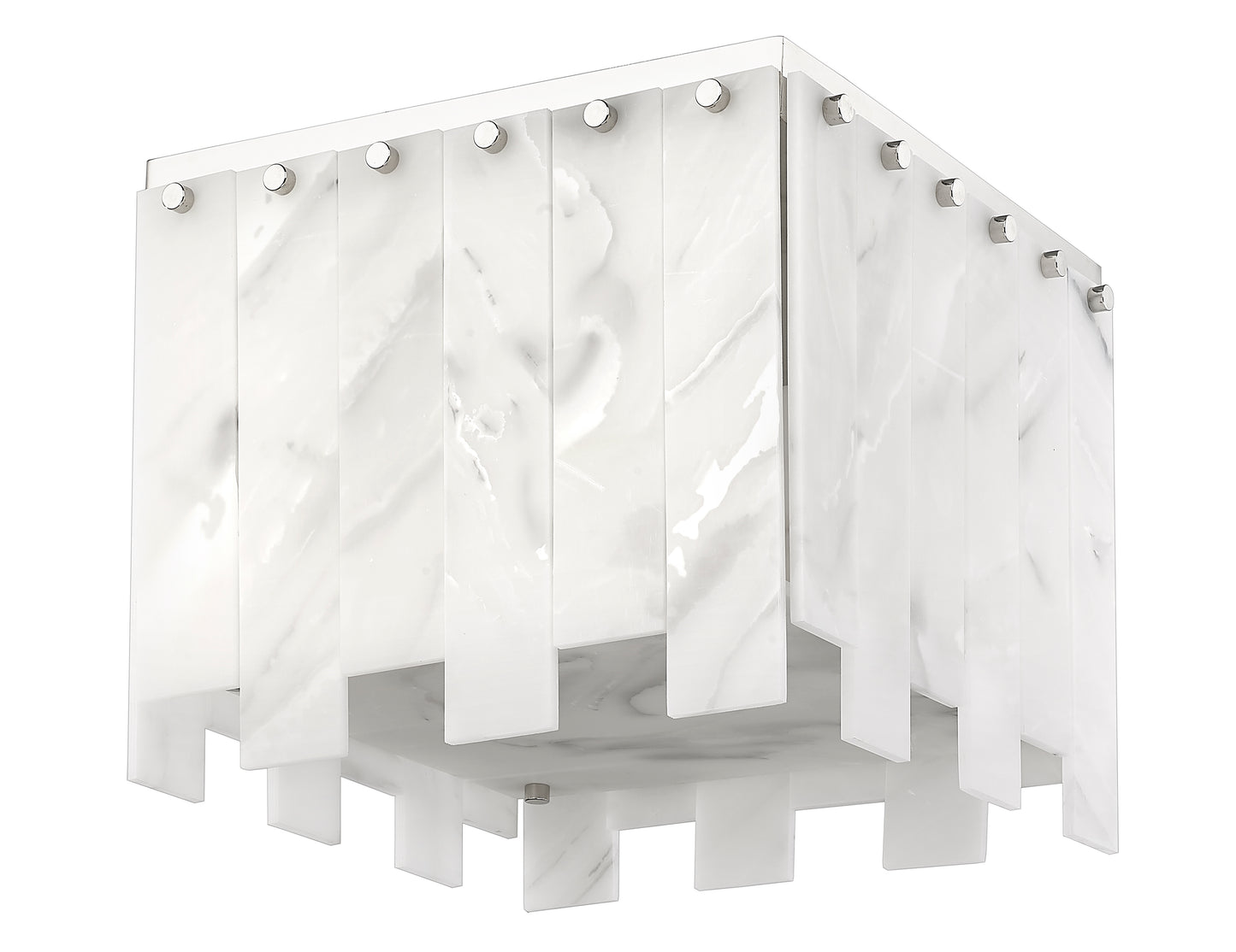 345F13-PN - Viviana 4 Light Flush 13" Mount - Polished Nickel