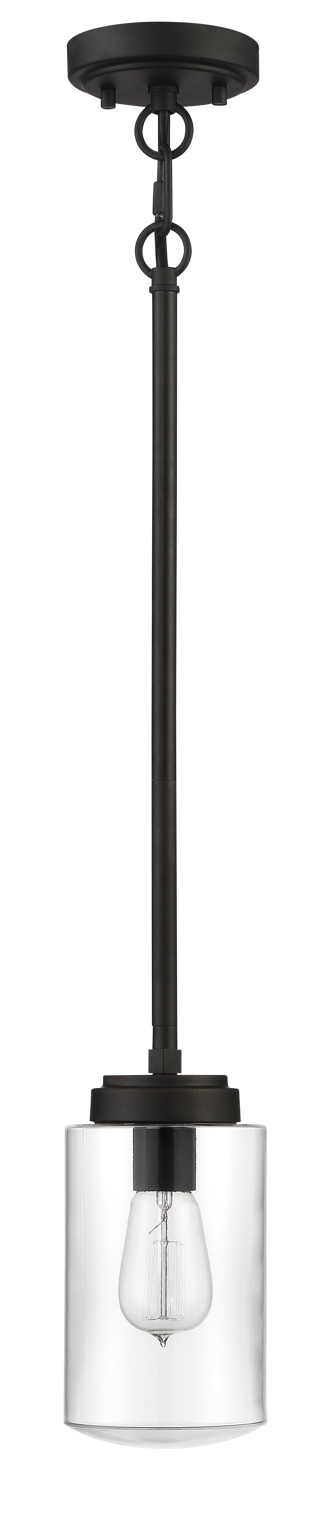 52191-ESP - Crosspoint 1 Light 5" Wide Outdoor Pendant - Espresso