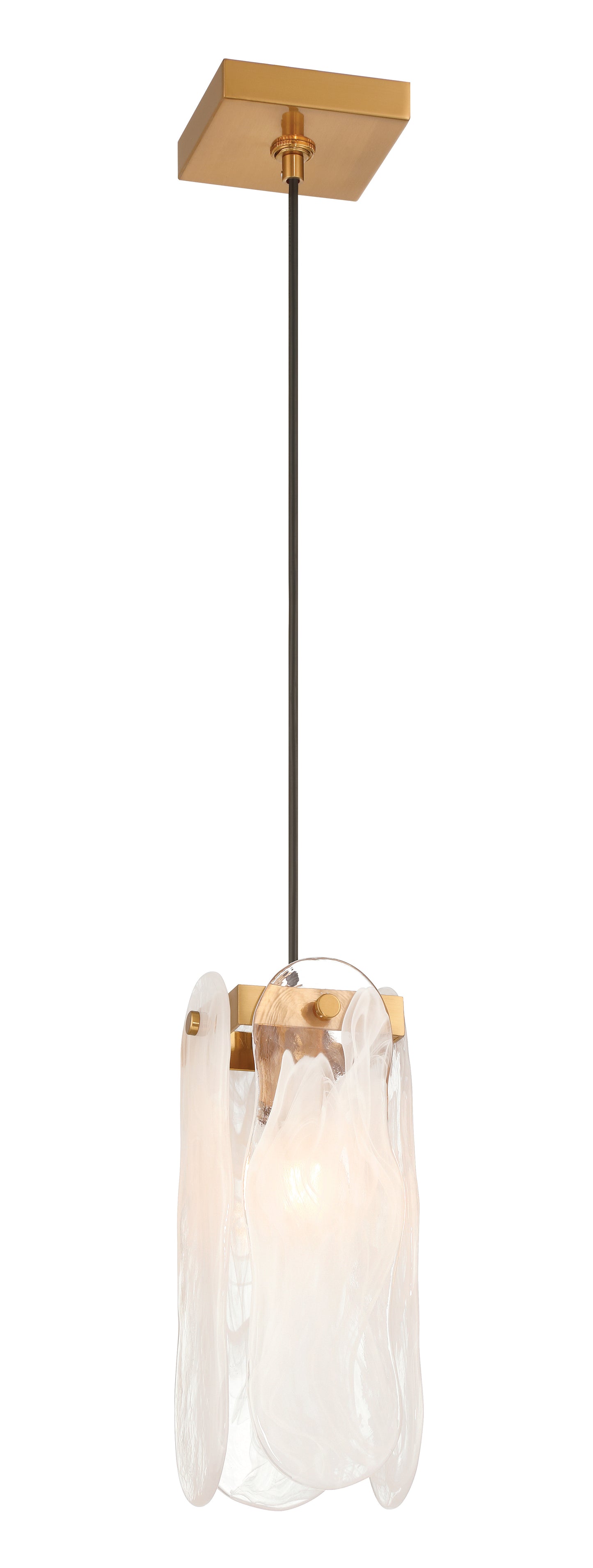 59991-SB - Angela 1 Light 5.5" Wide Pendant - Satin Brass