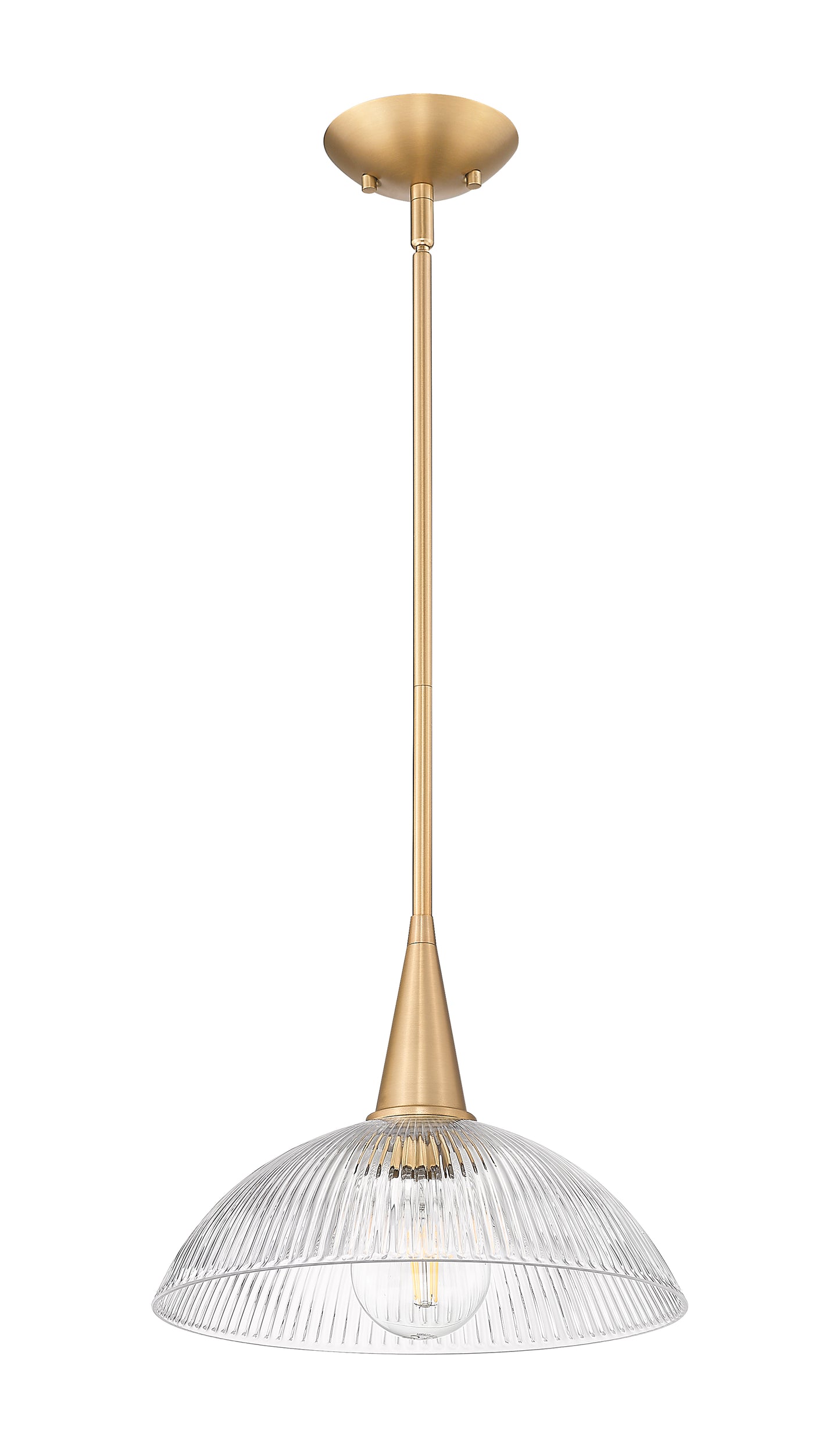 3051P12-MGLD - Lunelle 1 Light 12" Pendant - Modern Gold