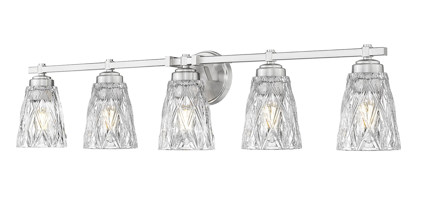 1960-5V-BN - Andree 5 Light 40" Vanity - Brushed Nickel
