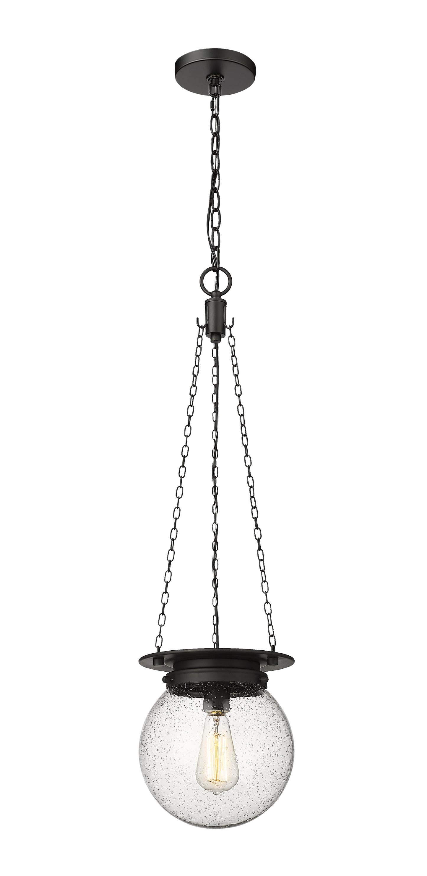 7506P9-MB - Calhoun 1 Light 9" Pendant - Matte black