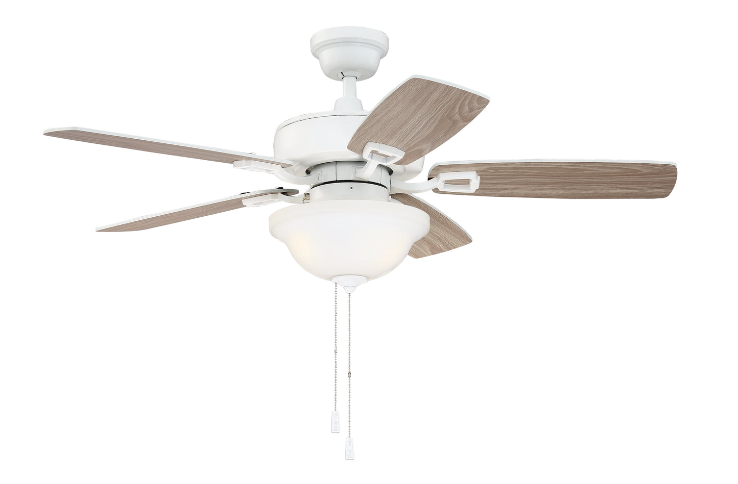 TCE42W5C1-C - Twist N Click 42" 5 Blade Ceiling Fan with Light Kit - White