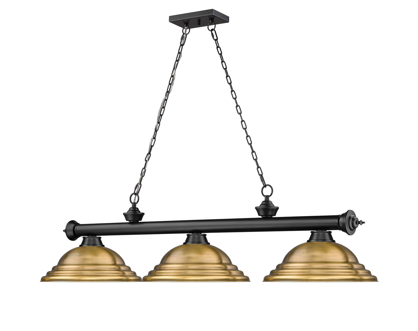 2306-3MB-SRB - Cordon 3 Light 58" Billiard - Matte Black