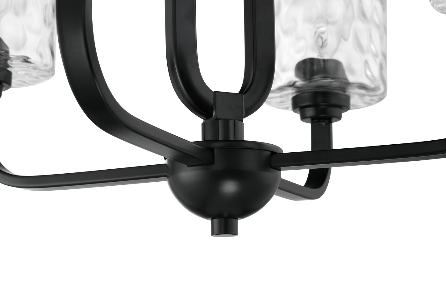 54224-FB - Collins 4 Light 24" Wide Chandelier - Flat Black
