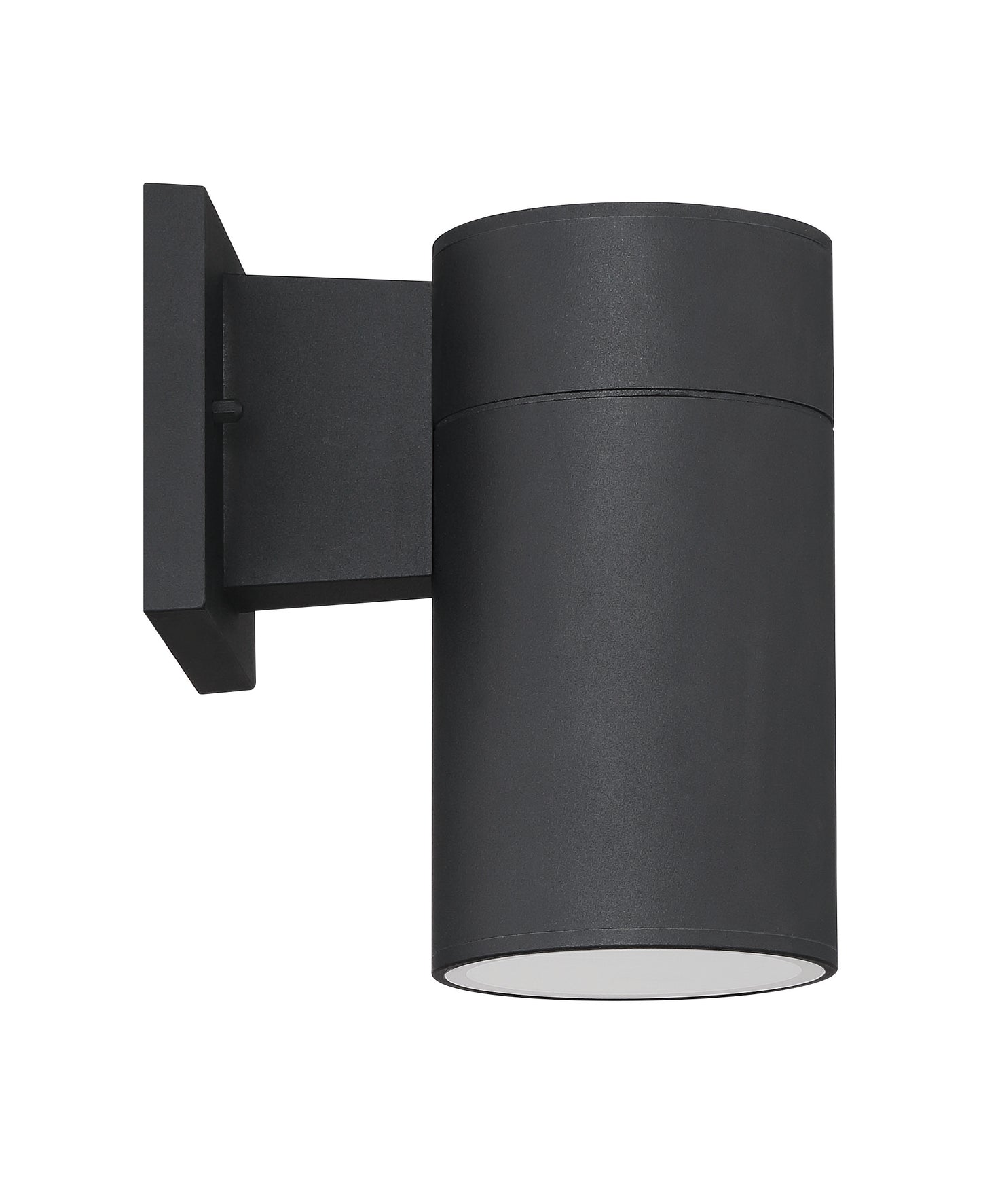 ZA2124-TB-LED - Pillar 1 Light 7.88" High Outdoor Wall Lantern - Textured Black