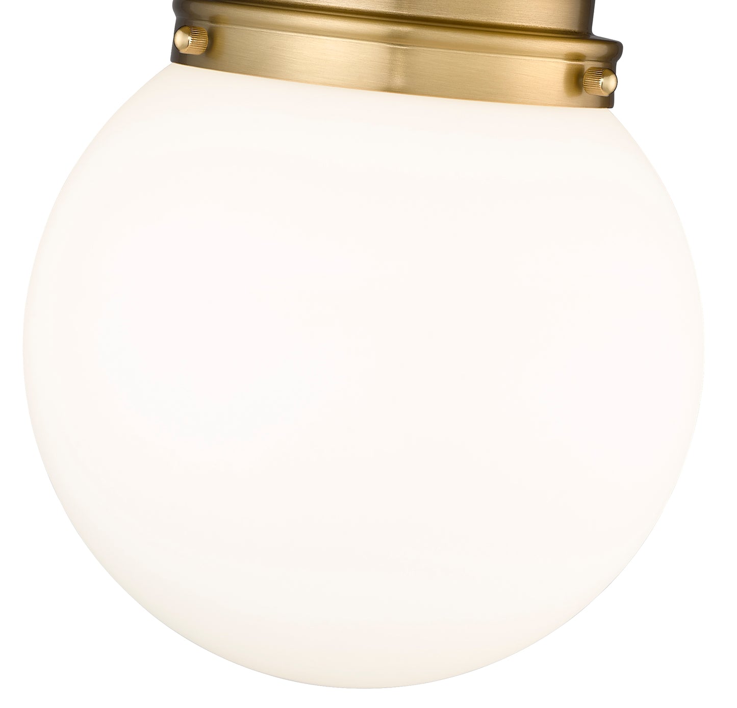 7505F9-HBR - Calhoun 1 Light Flush 9" Mount - Heritage Brass