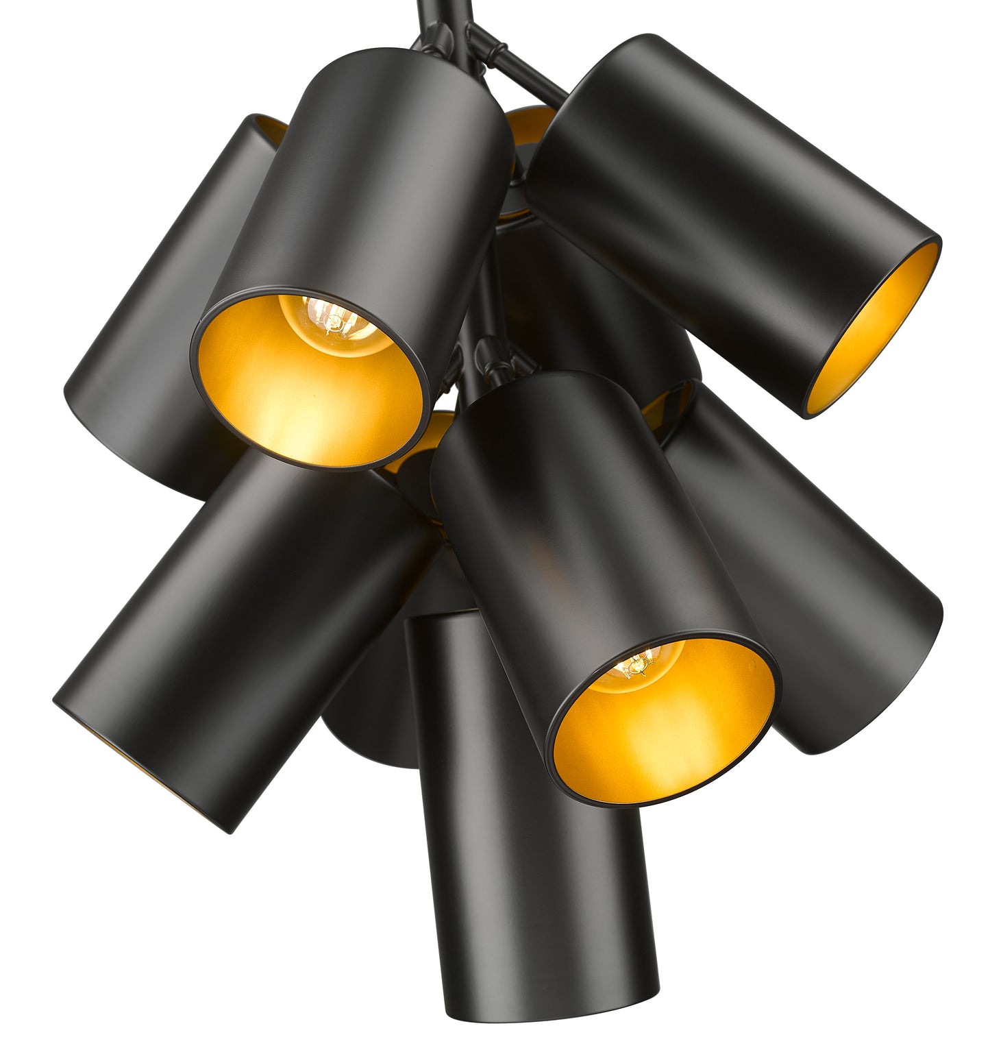 7520-9MB - Lumina 9 Light 17" Chandelier - Matte Black