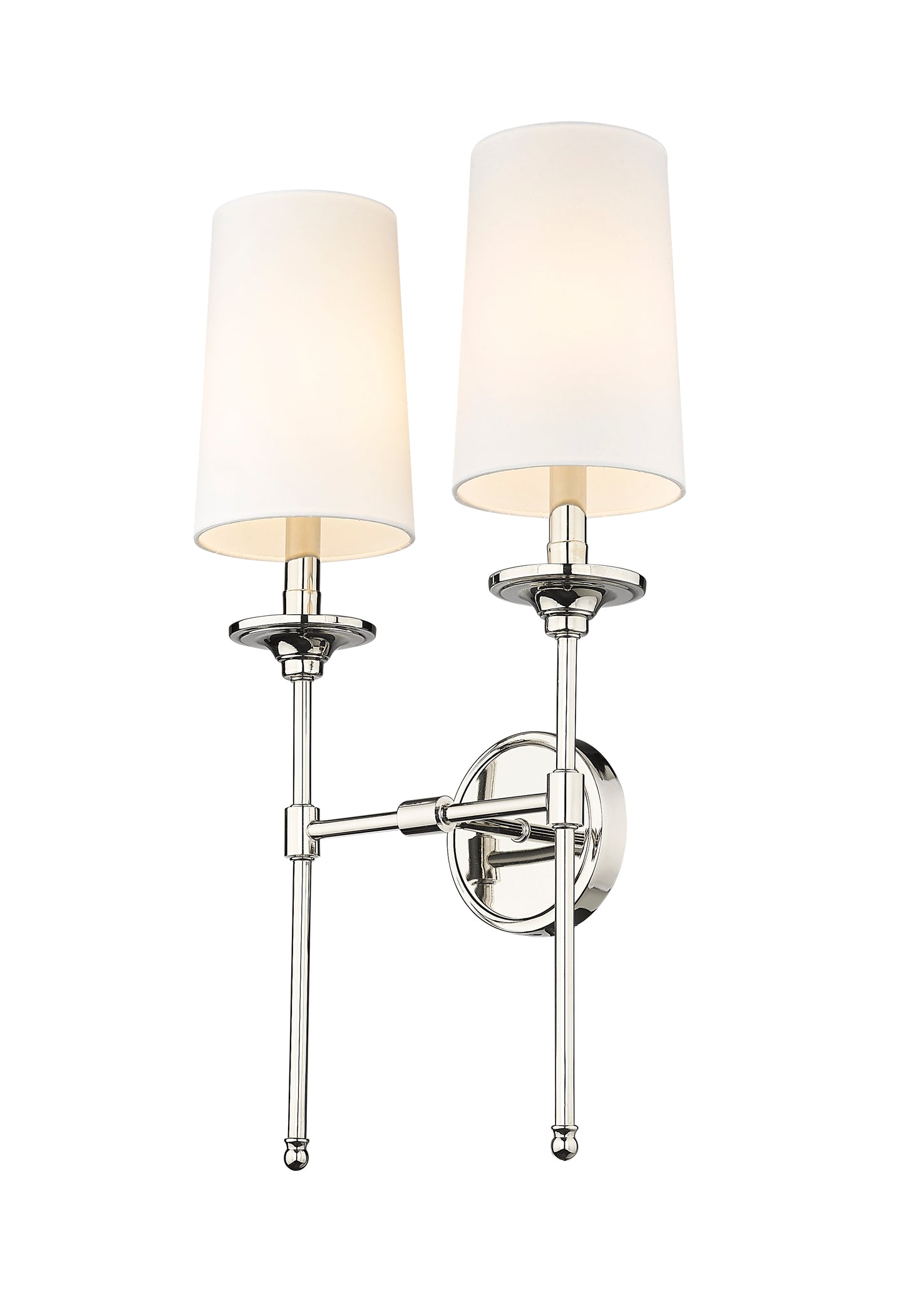 3033-2S-PN - Emily 2 Light Wall 24" Sconce - Polished Nickel