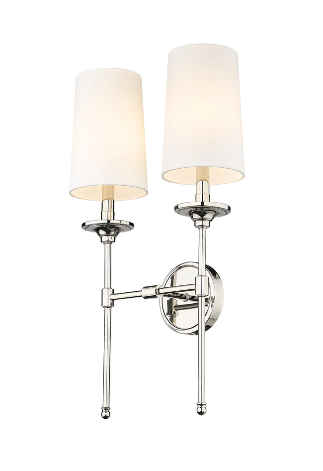 3033-2S-PN - Emily 2 Light Wall 24" Sconce - Polished Nickel