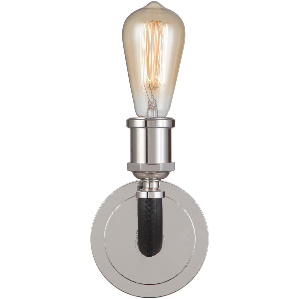 48161-PLN - Huxley 1 Light 13.4" High Wall Sconce - Polished Nickel