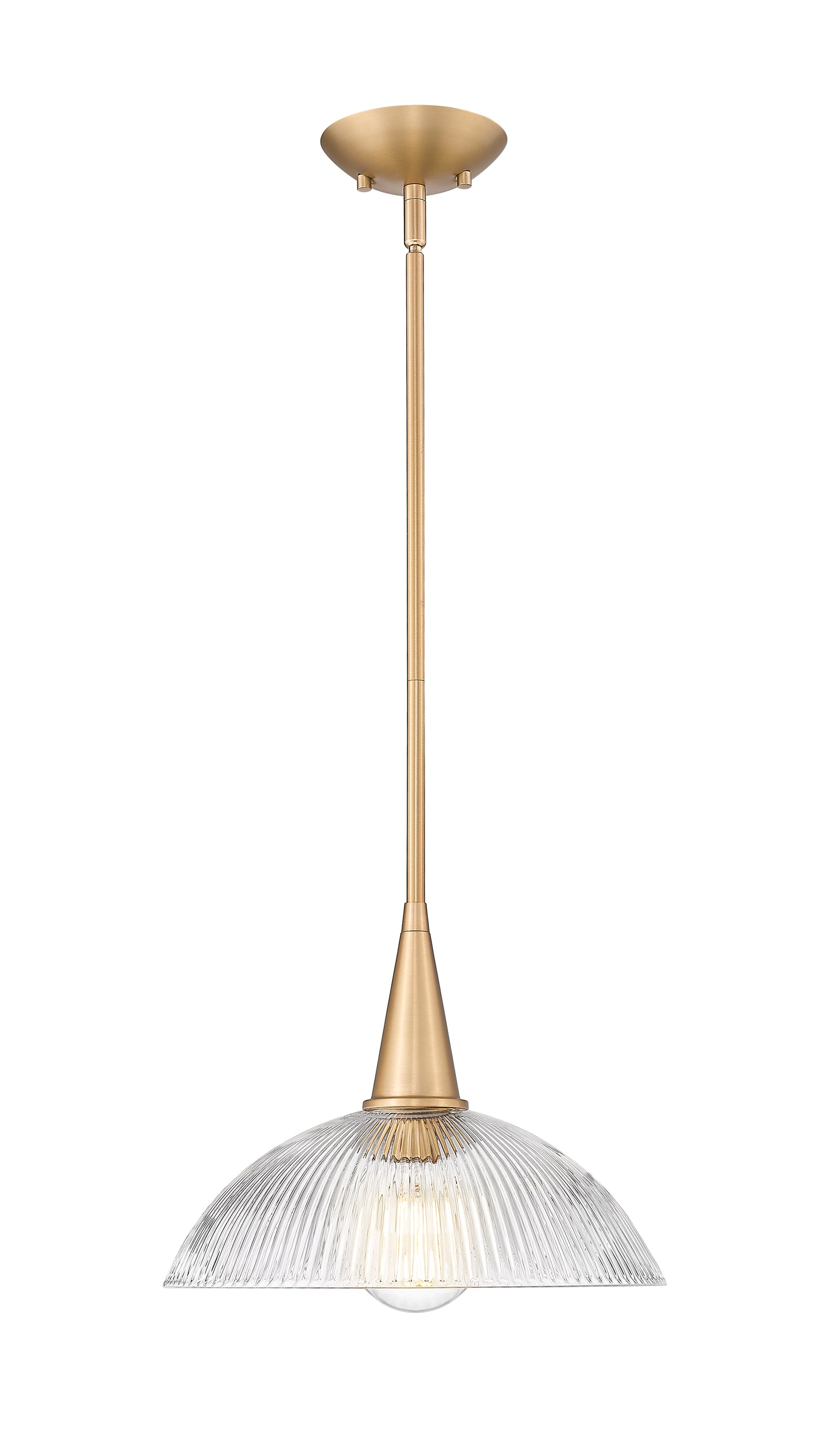 3051P12-MGLD - Lunelle 1 Light 12" Pendant - Modern Gold