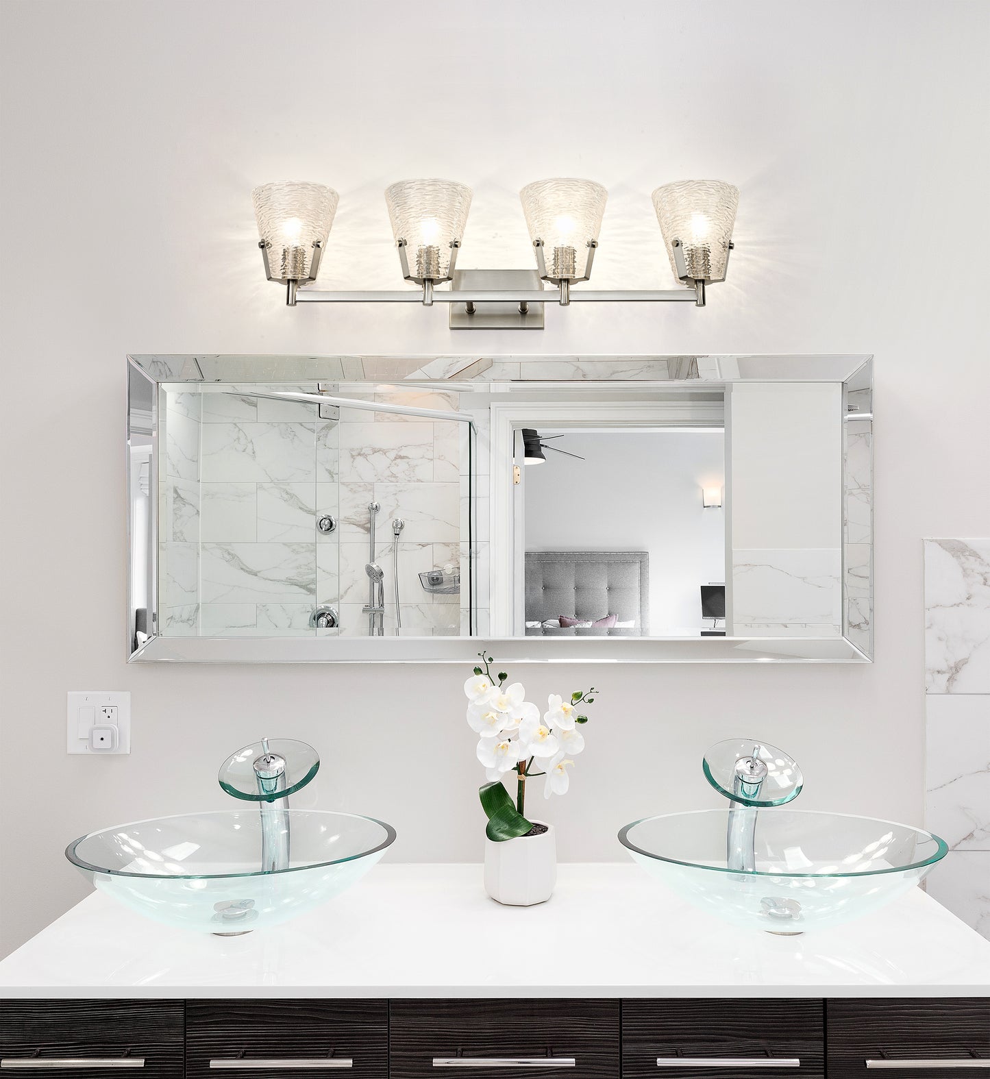 1101-4V-BN - Analia 4 Light 36" Vanity - Brushed Nickel