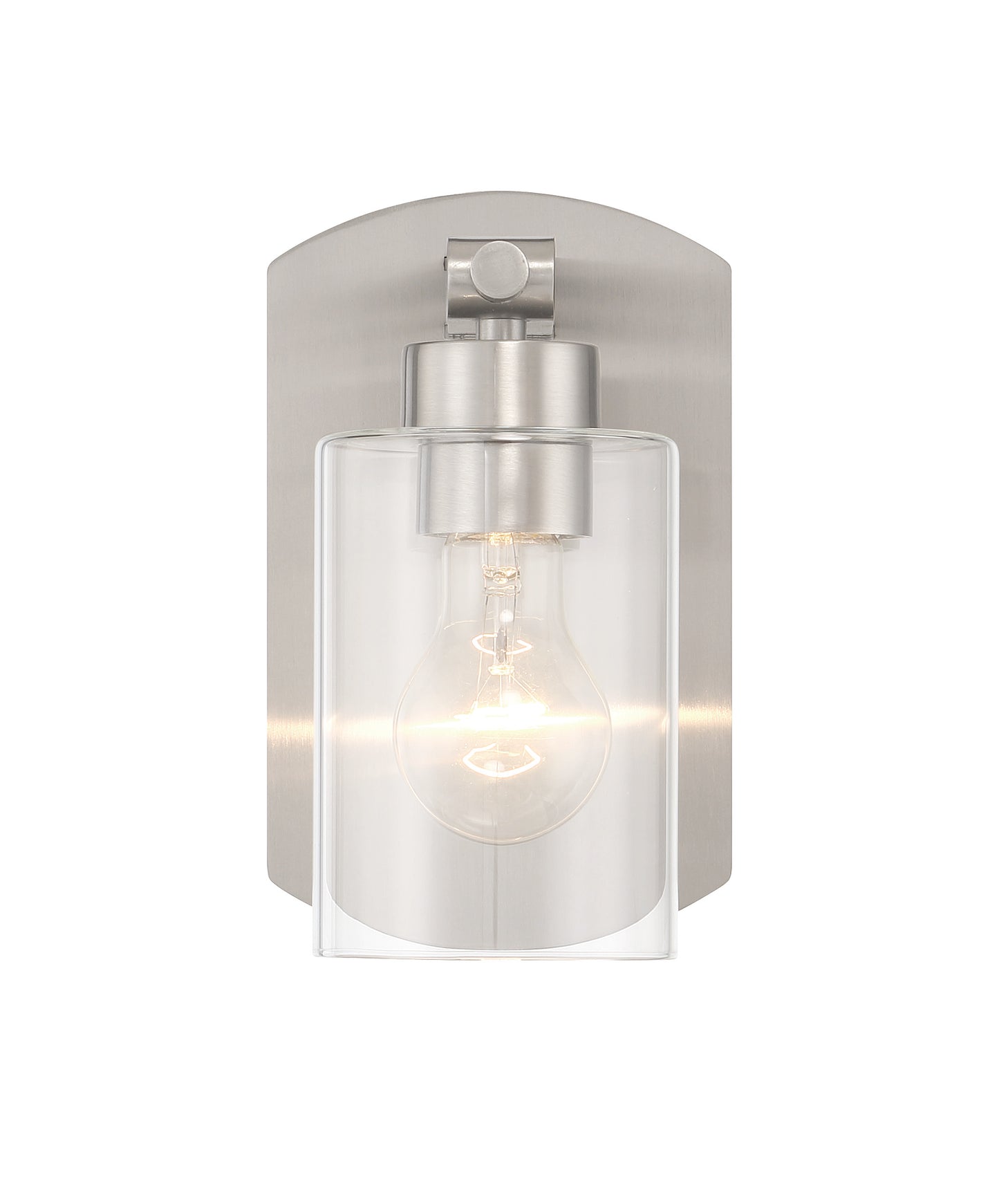 17605BNK1 - Hendrix 1 Light 8.5" High Wall Sconce - Brushed Nickel