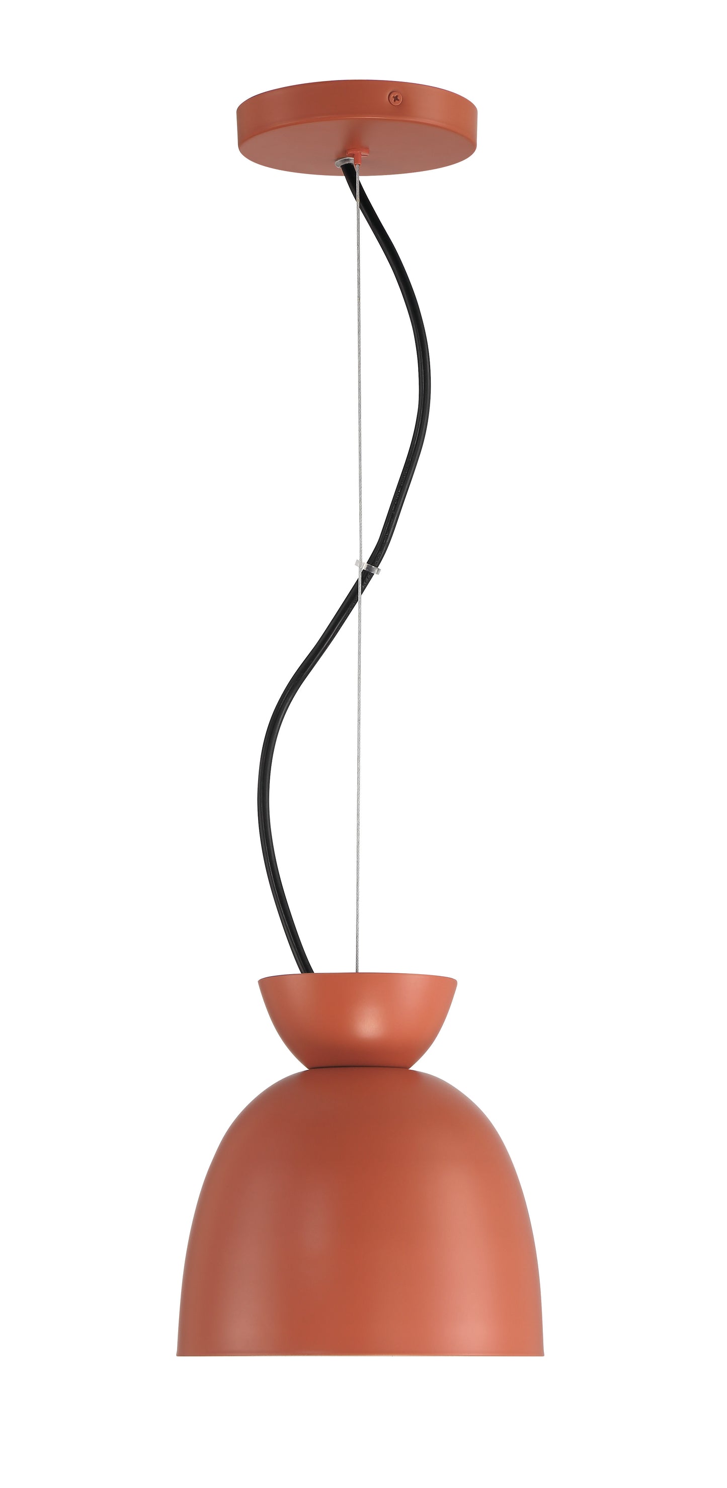 59191-BCY - Ventura Dome 1 Light 7.5" Wide Mini Pendant - Baked Clay