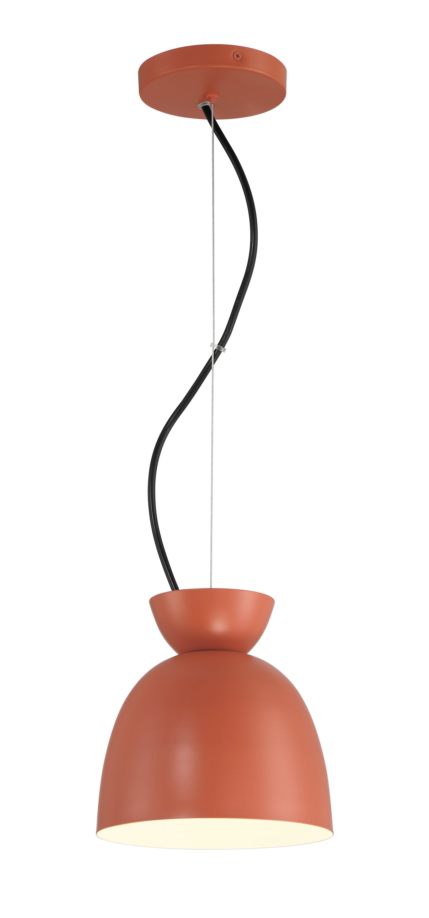 59191-BCY - Ventura Dome 1 Light 7.5" Wide Mini Pendant - Baked Clay