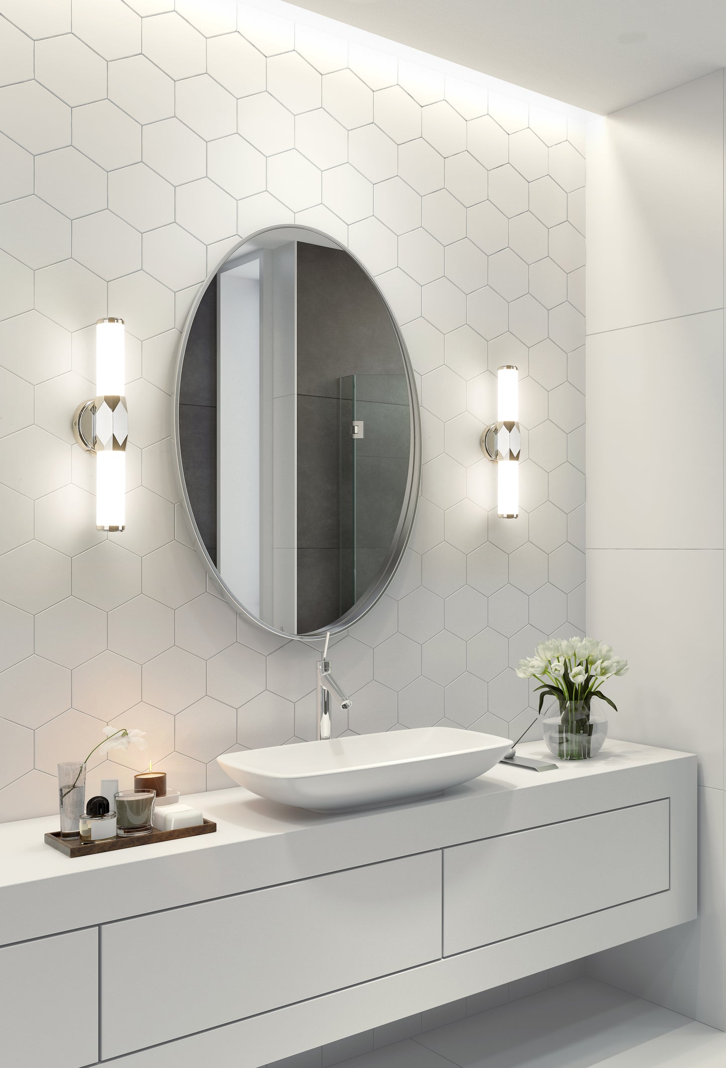 1010-18W-CH-LED - Cooper 1 Light 18" Vanity - Chrome