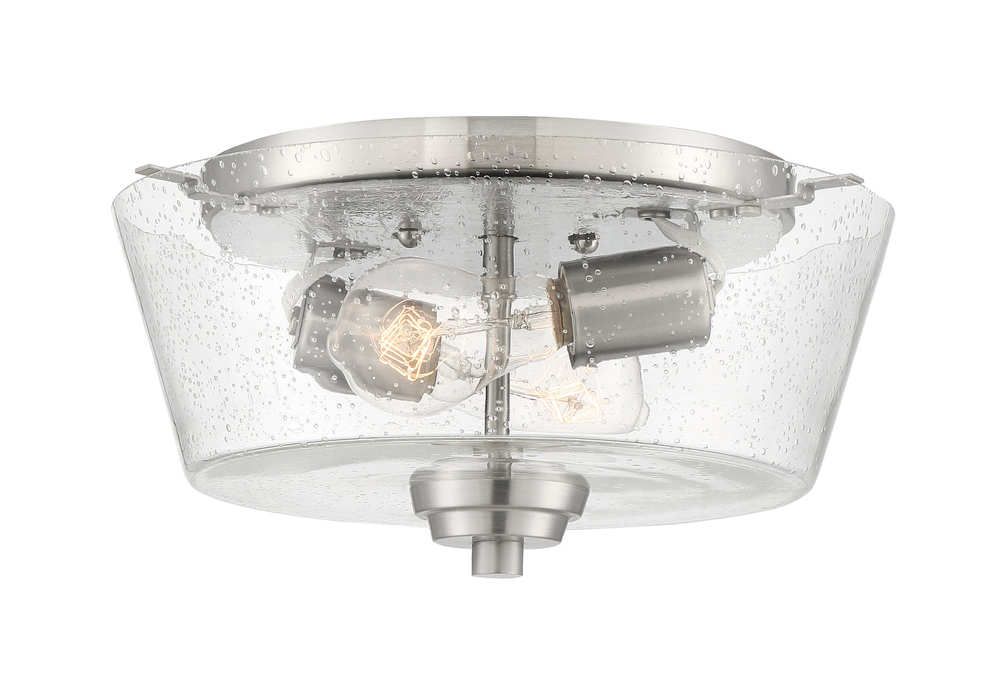 41982-BNK-CS - Grace 2 Light 13" Wide Flush Mount - Brushed Nickel
