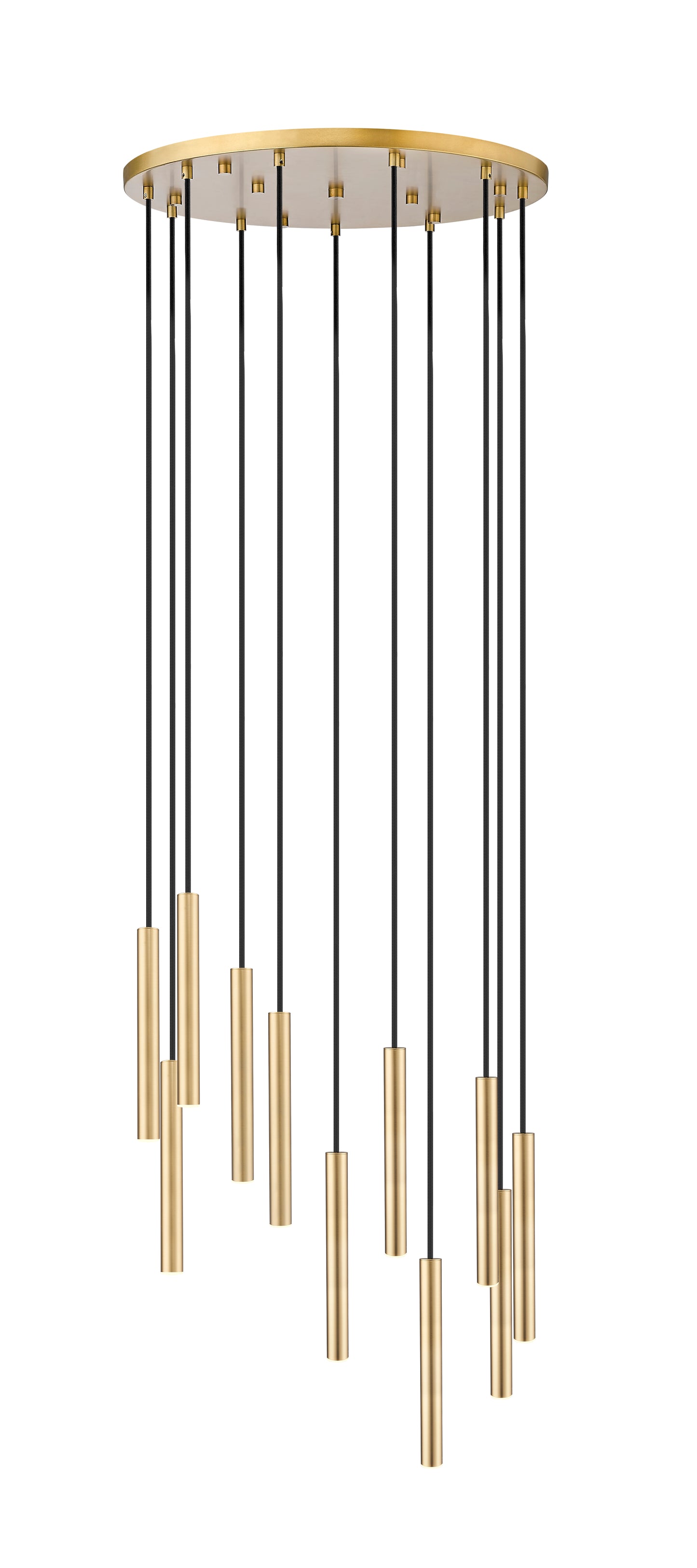 919MP12-11R-MGLD-LED - Forest 11 Light 24" Chandelier - Modern Gold