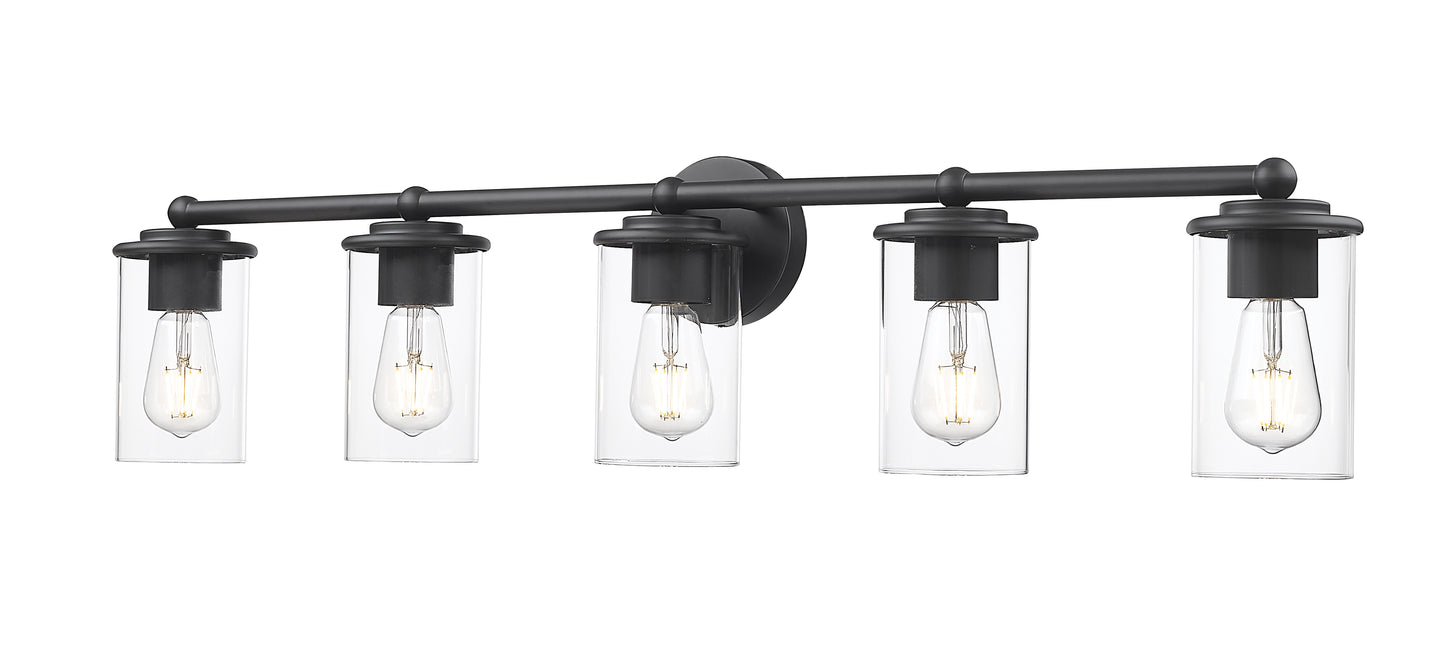 742-5V-MB - Thayer 5 Light 39" Vanity - Matte Black