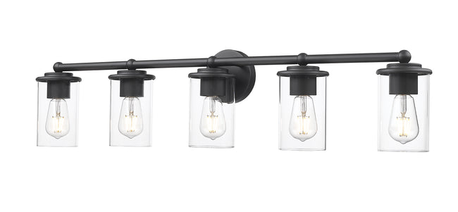 742-5V-MB - Thayer 5 Light 39" Vanity - Matte Black