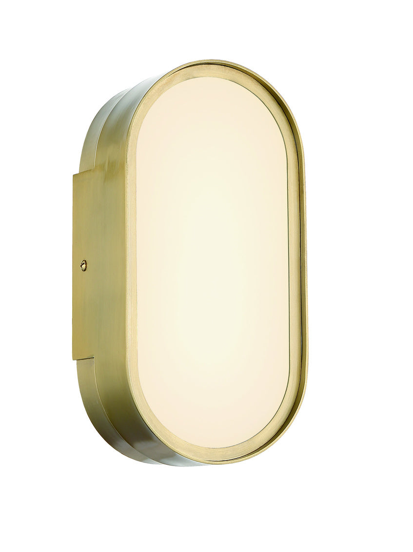54960-SB-LED - Melody 1 Light 10" High Wall Sconce - Satin Brass