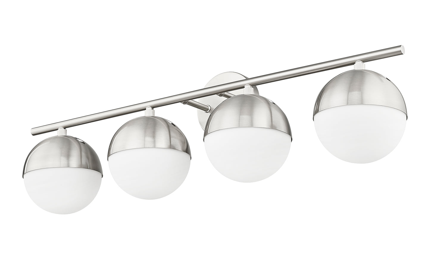7517-4V-BN - Realm Sphere 4 Light 32" Vanity - Brushed Nickel