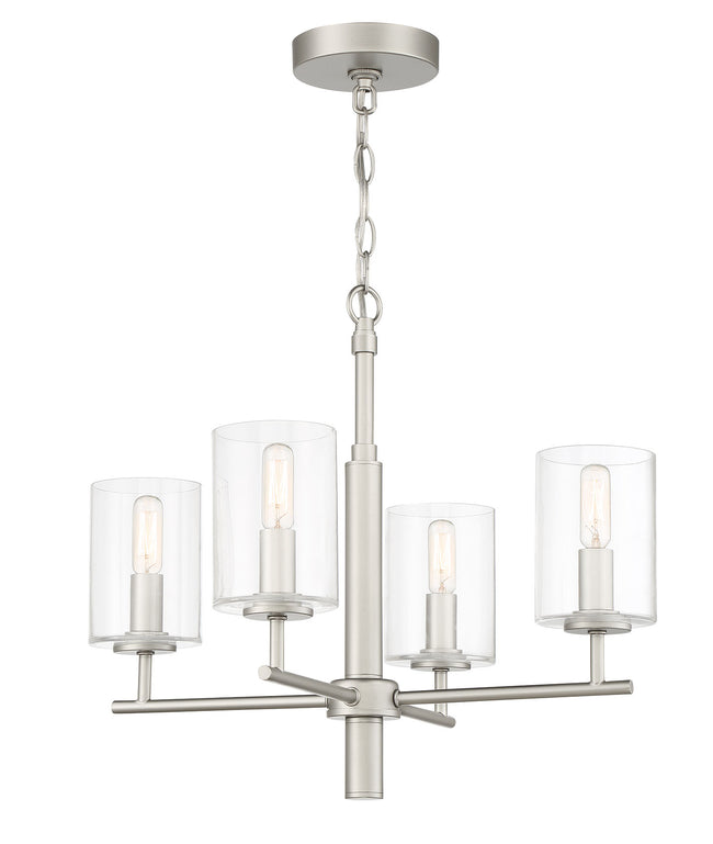 55624-SN - Hailie 4 Light 20" Wide Chandelier - Satin Nickel